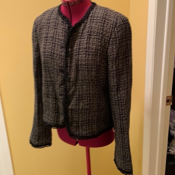 La Redoute Jackets & Blazers - La Redoute Tweed Jacket with contrasting trim